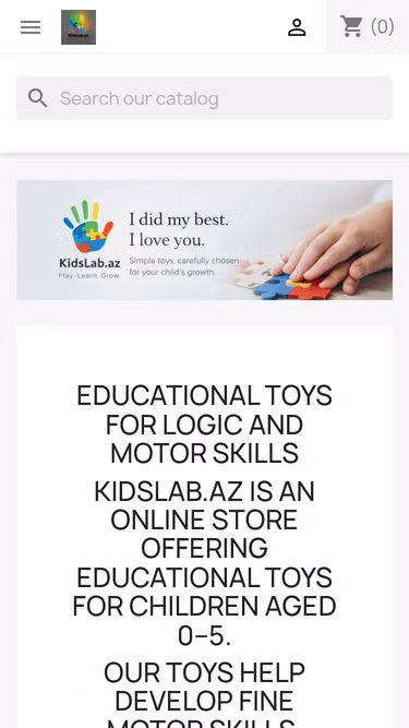 Screenshot of kidslab.az