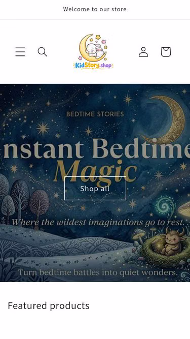 Screenshot of kidstory.shop