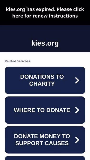 Screenshot of kies.org