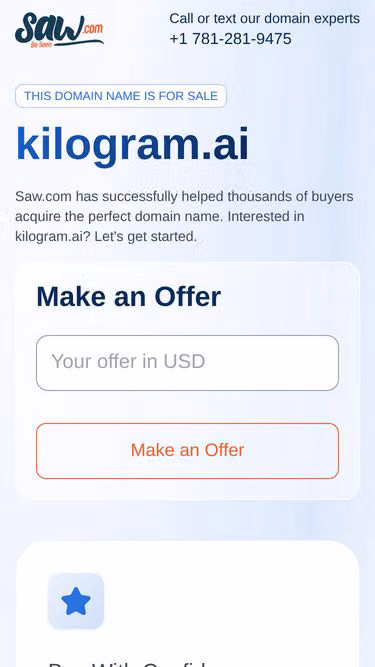 Screenshot of kilogram.ai
