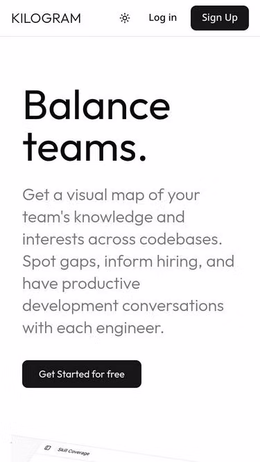 Screenshot of kilogram.dev