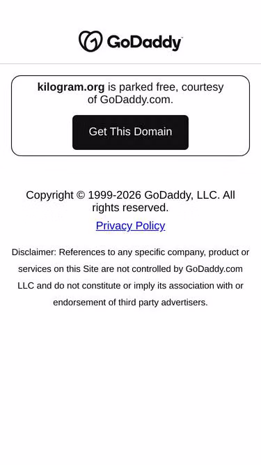 Screenshot of kilogram.org