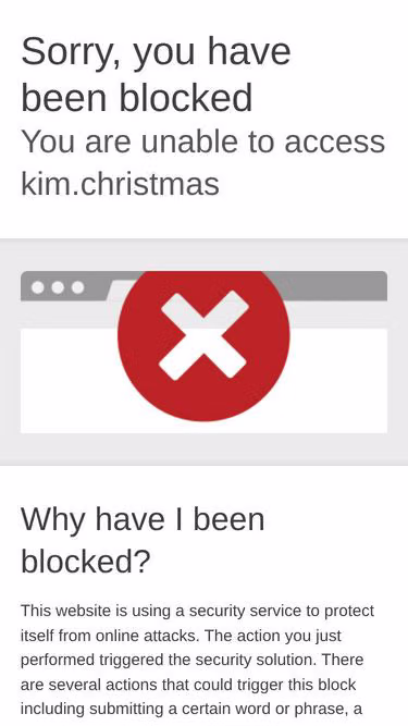 Screenshot of kim.christmas