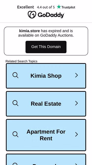 Screenshot of kimia.store