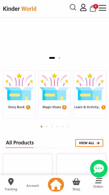 Screenshot of kinderworld.xyz
