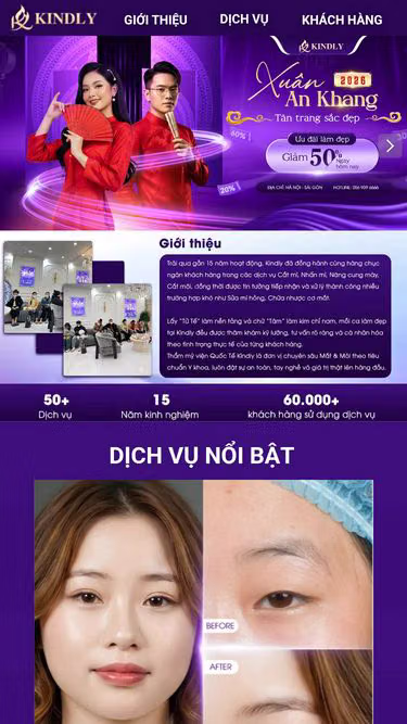 Screenshot of kindly.vn