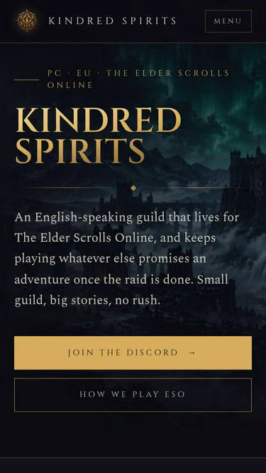 Screenshot of kindredspirits.eu