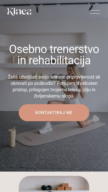 Screenshot of kinea.si