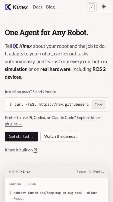 Screenshot of kinex.cc