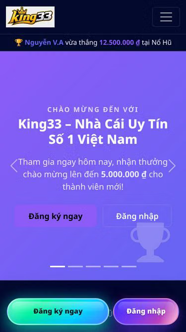 Screenshot of king33.run