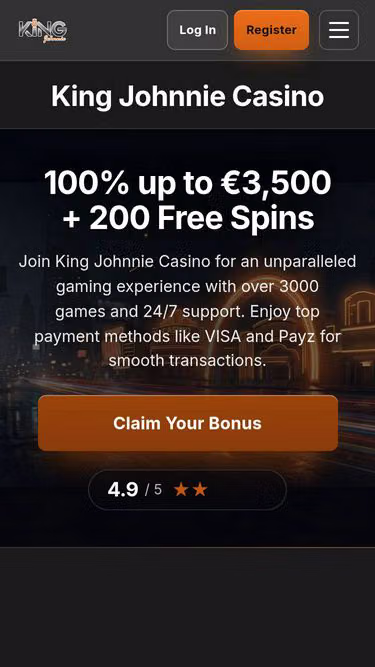 Screenshot of kingjohnnie.buzz