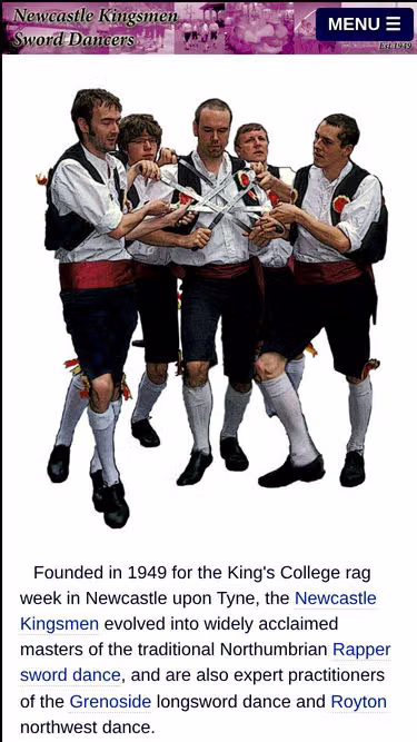 Screenshot of kingsmen.co.uk