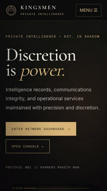 Screenshot of kingsmen.network