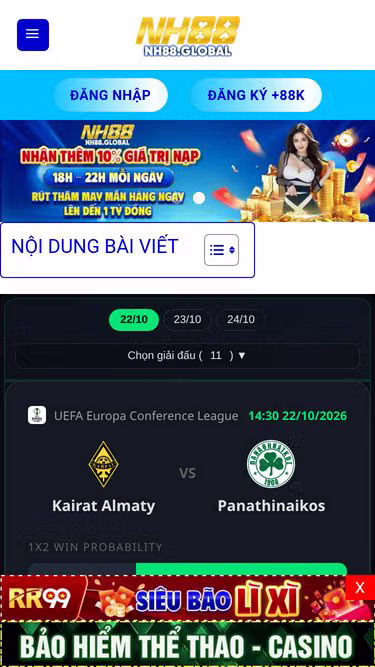 Screenshot of kinh88.today