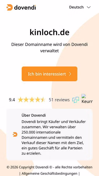 Screenshot of kinloch.de