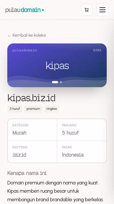 Screenshot of kipas.biz.id