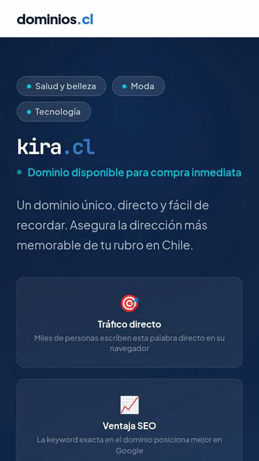 Screenshot of kira.cl