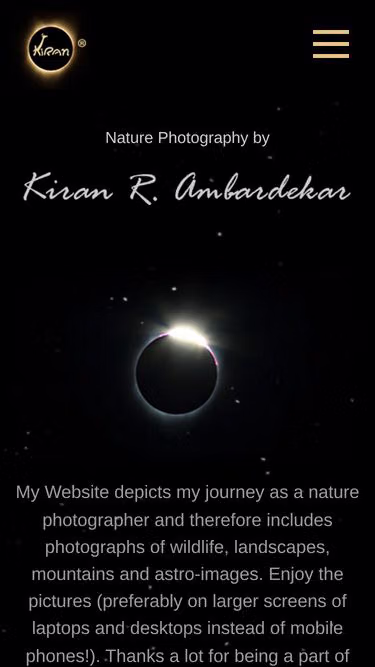 Screenshot of kiran.pics