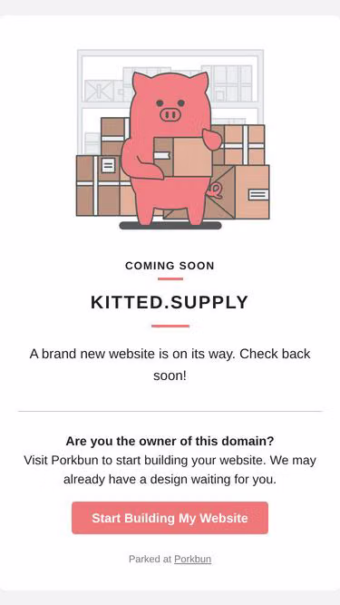Screenshot of kitted.supply