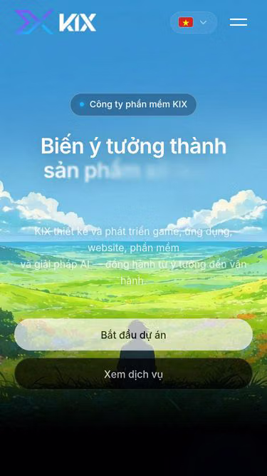 Screenshot of kix.vn