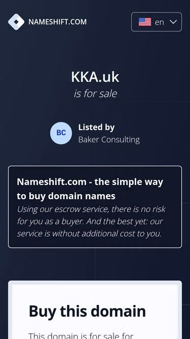 Screenshot of kka.uk
