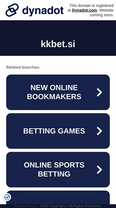 Screenshot of kkbet.si