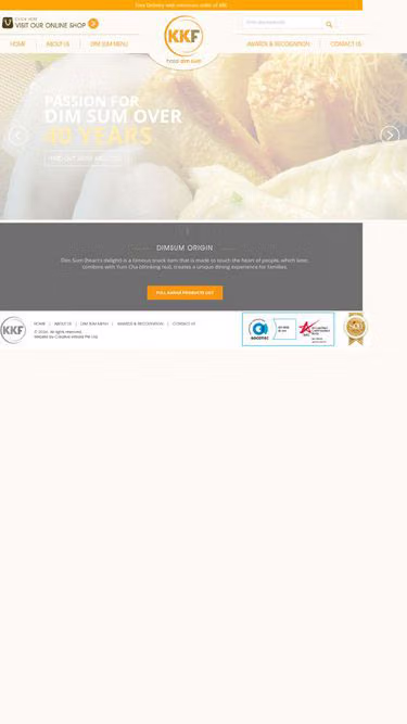 Screenshot of kkf.com.sg
