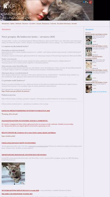 Screenshot of kkf.info.pl