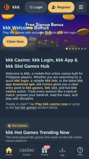 Screenshot of kkk.homes