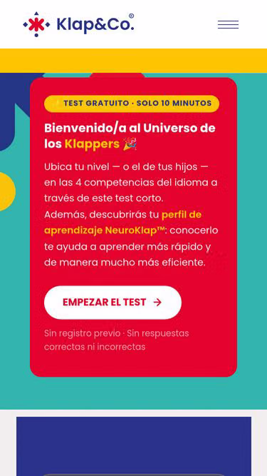 Screenshot of klap.mx
