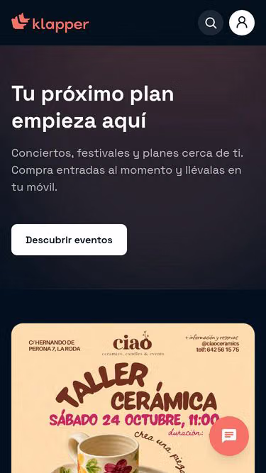 Screenshot of klapper.es