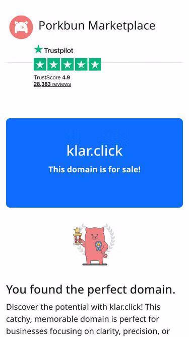 Screenshot of klar.click