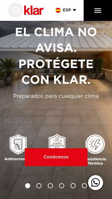 Screenshot of klar.com.pe