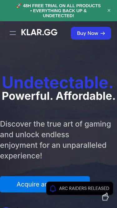 Screenshot of klar.shop