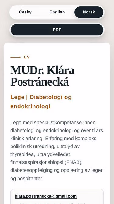 Screenshot of klara.doctor