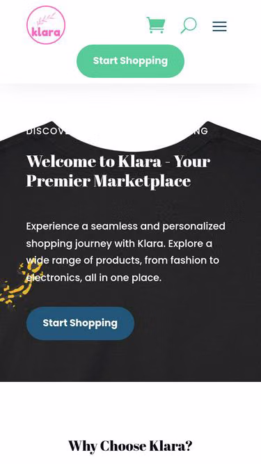 Screenshot of klara.gr