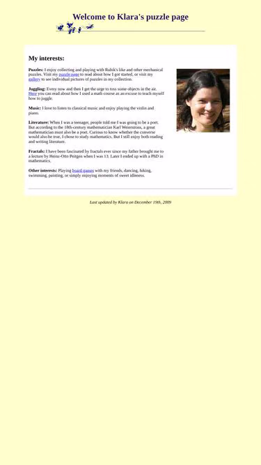 Screenshot of klara.ws