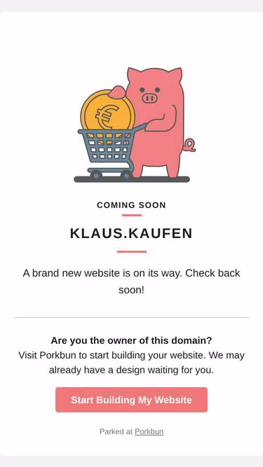 Screenshot of klaus.kaufen