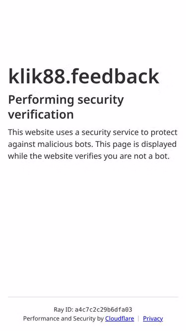 Screenshot of klik88.feedback
