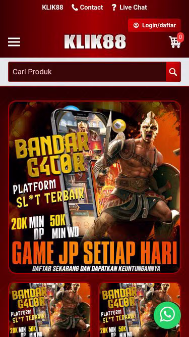 Screenshot of klik88.net