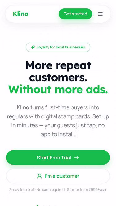 Screenshot of klino.in