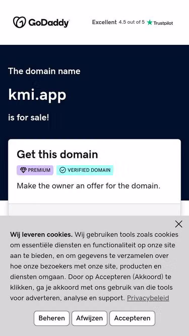 Screenshot of kmi.app