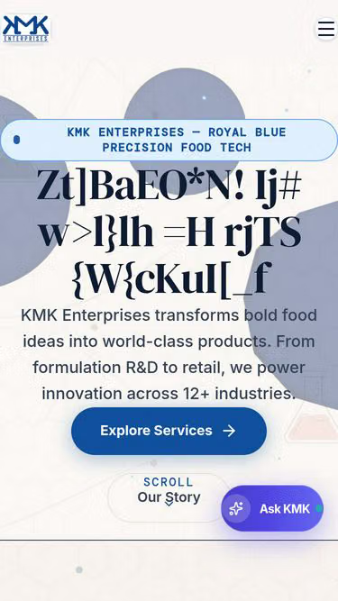 Screenshot of kmk.enterprises