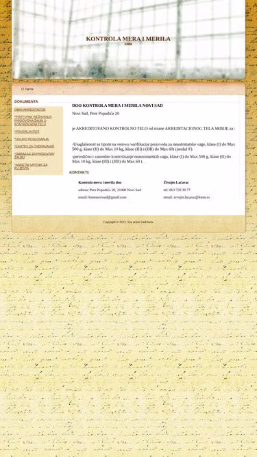 Screenshot of kmm.rs
