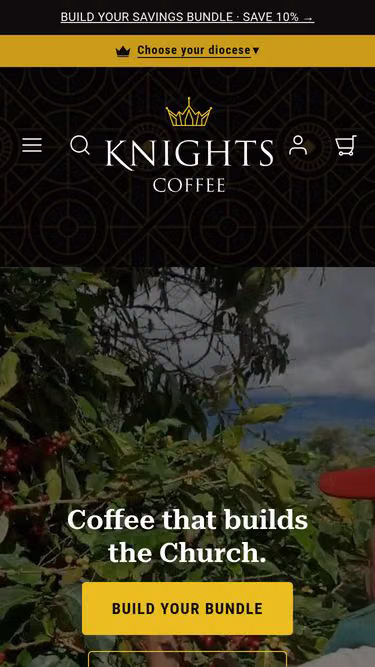 Screenshot of knights.coffee