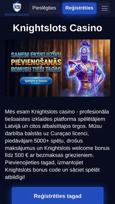 Screenshot of knightslots.lv