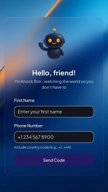 Screenshot of knock.bot