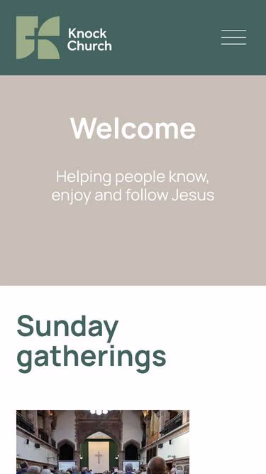 Screenshot of knock.church