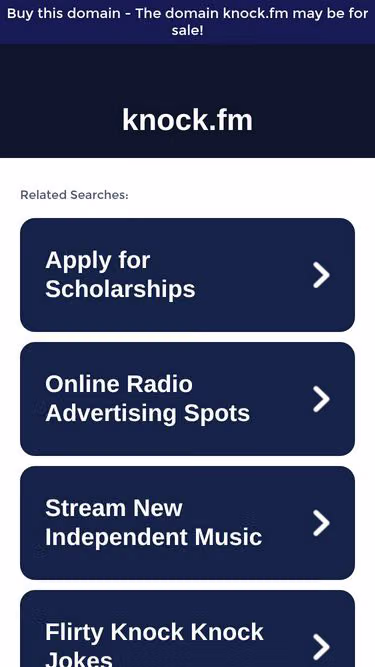 Screenshot of knock.fm