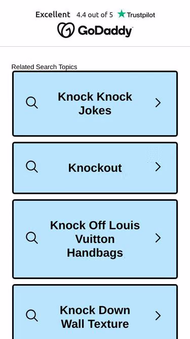 Screenshot of knock.sg